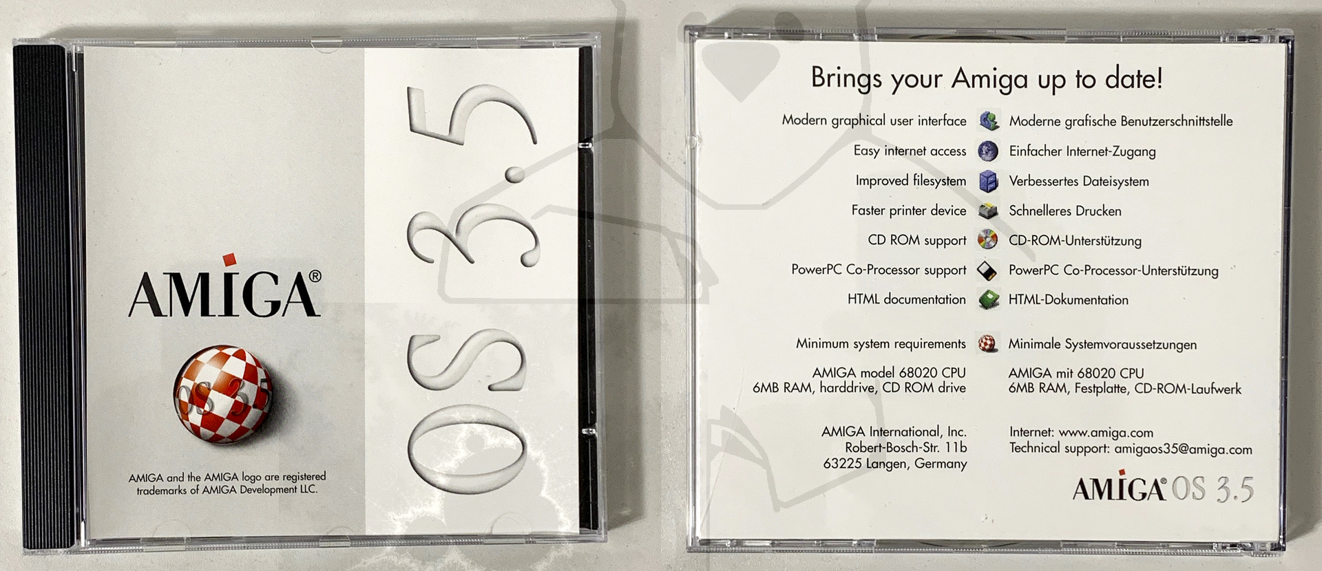 Systemupdate AmigaOS3.5 - CD Hülle